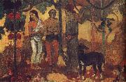 Paul Gauguin Holiday preparations oil